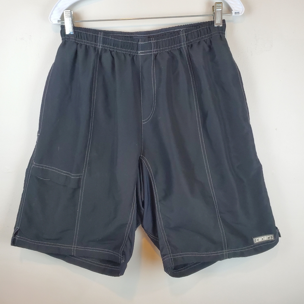 Canari Mountain Black Bike Cycling Shorts Size L Mens Padded Seat